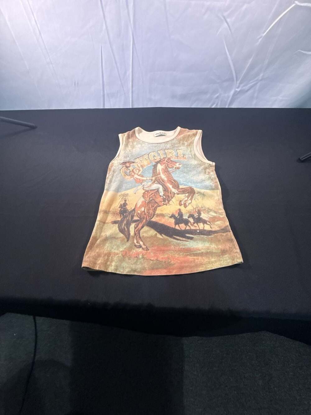 Skinny Minnie Cowgirl Western Graphic Tank Top